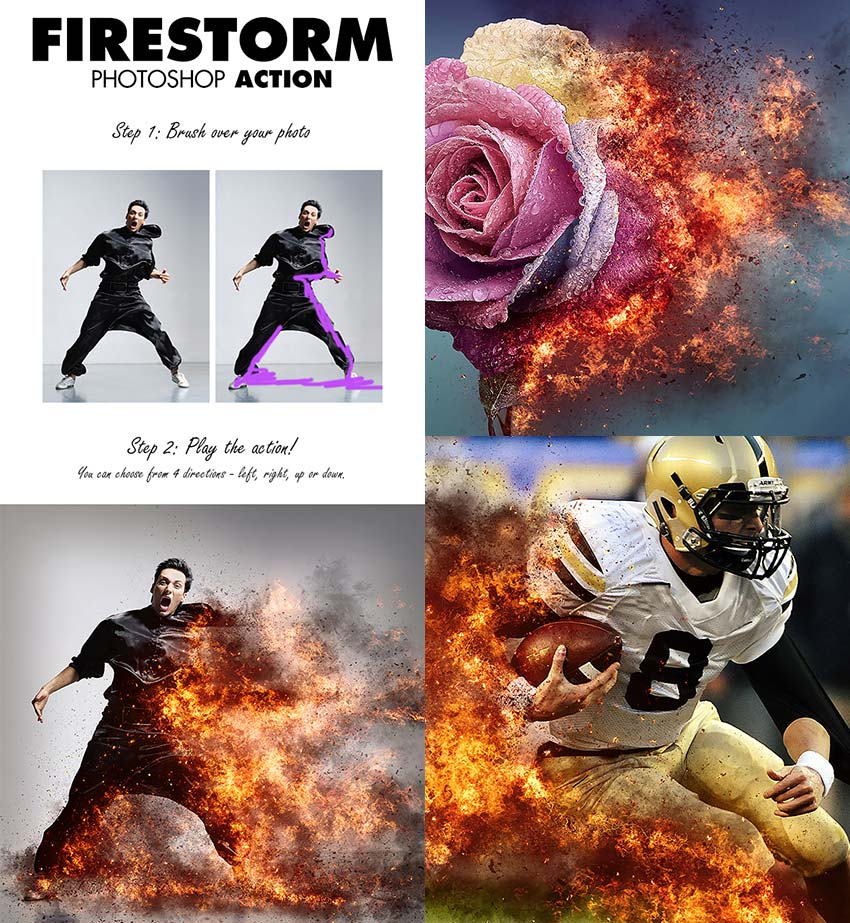 FireStorm Photo Effect Photoshop Action