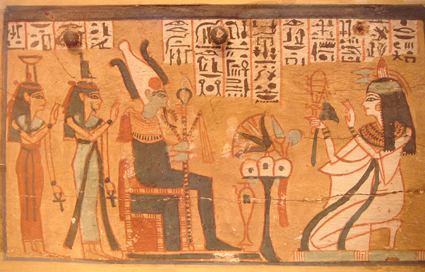 Ancient Egyptian painting Image by By Sahprw - Own work CC BY-SA 40