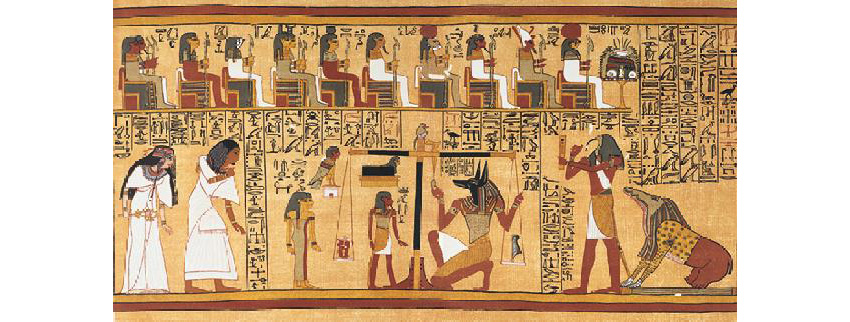 A portion of the Book of the Dead Image via Wikimedia Commons